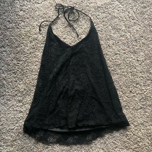 Mudd Crochet Halter Top